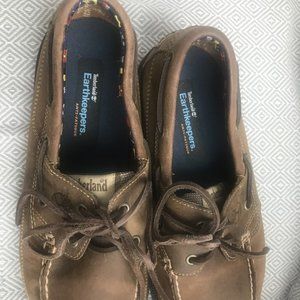 Timberland handsewn leather boat moc style